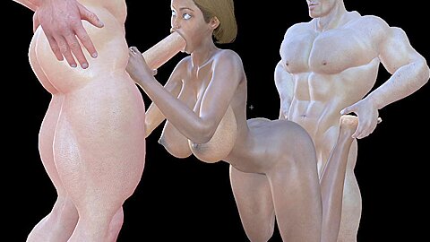 3d Hentai, 3d Animated And Car Toon In 3d White Big Tits Slut Gets Fucked By Two Studs In Mmf Threesome, Deepthroat Anal Bbc Huge Tits, Vam Hentai