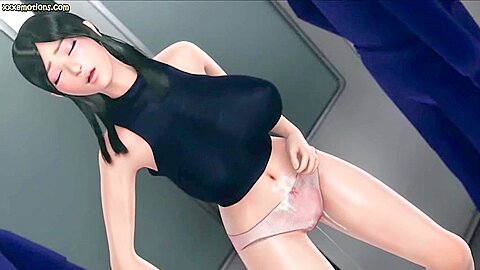 Animated Gets Her Wet Cunt Fingered