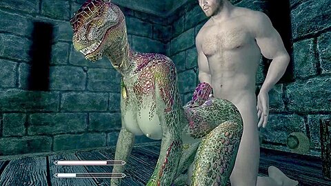 Car Toon – Lusty Argonian Maid Spreads Her Legs