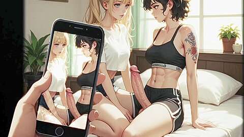 Car Toon – Stepsister Seduces Stepbrother Invited Her Lesbian Friend While Parents Arent Home – 3
