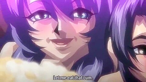 Connect them with a double-headed vibrator and put them in one after another and cum inside them.