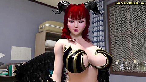 Devilish Slut With Big Tits Bangs A Boy In 3d Action