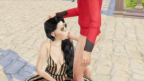 Hailey Rose And Car Toon In Test Video