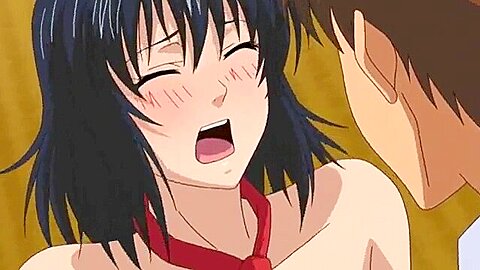 I’m relieved to hear from her younger sister, who is busty and looks angry even though she’s embarrassed.