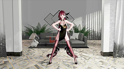 Li Sushang Hentai Honkai Impact Bass Knight Mmd Undress Dance Black Wicks Color Edit Smixix