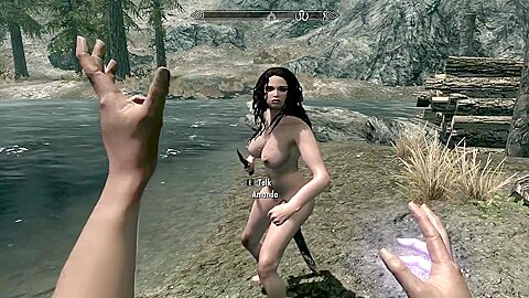 Medieval Lesbian Sex By The River In The Hot Porn Game Skyrim