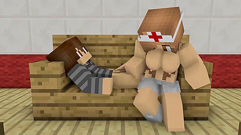 Nurse Heals His Cock With Her Sweet Minecraft Lady Juices