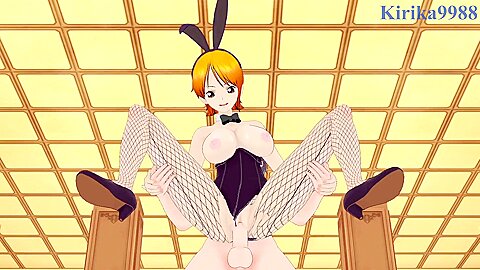 One Piece In Nami (bunny Girl) And I Have Intense Sex In The Casino Hentai