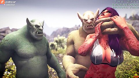 Orcs From The Game Warcraft Rape And Feast On A Busty Beauty
