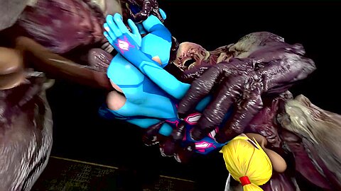 Samus Monster Threesome 2