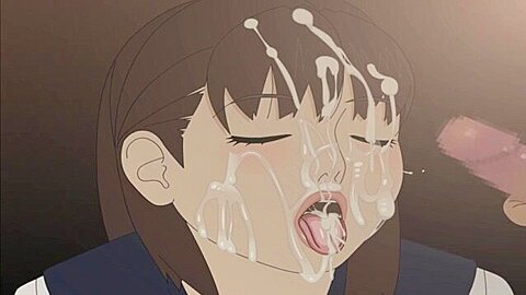She is given a handjob and bukkake is made on her face, her big tits are rubbed and the cum is ejaculated into her mouth.