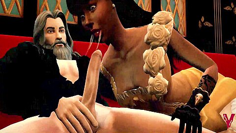 Sims 4 – Nosferatu Turns 3 Whores Into His Vampire Brides