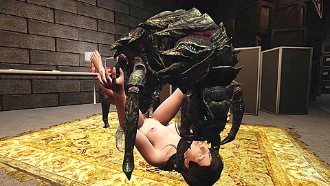 Tifa Caught By Alien Insectoids