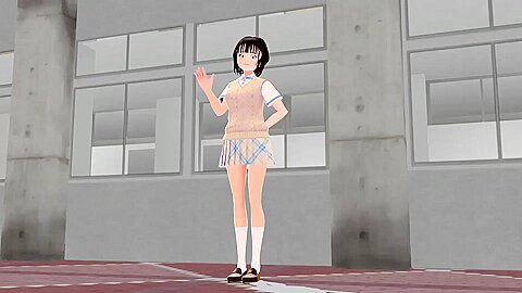 Toyota Nono Introduce Herself With Japanese Uniform.upskirt