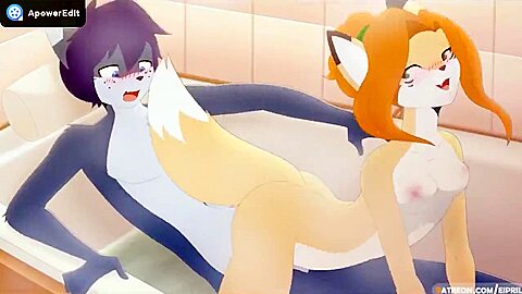 Wet Cum Adventures In The Shower With Furry Friends