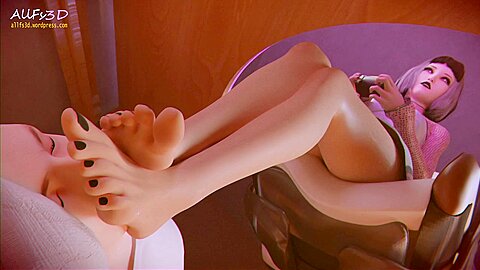 3d Beauty Makes A Guy Kiss Feet
