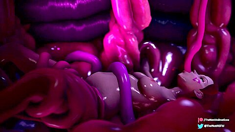 Alluring 3d Hottie Lets Tentacles Fill Up Her Body With Cum