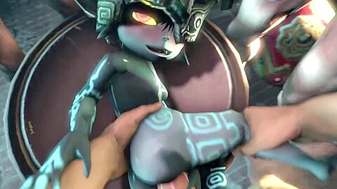 Animated Gang Bang With Midna From The Legend Of Zelda