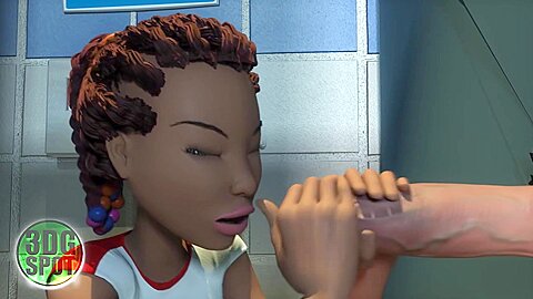 Cartoon Cheerleader Fucked Hard In Toilet By Big Cock