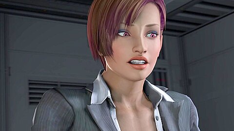 Cyborg Girl Rubs Her Booty On A Dick In 3d