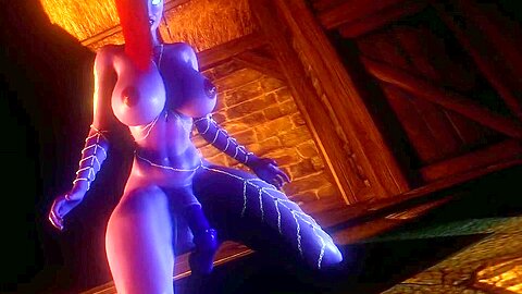 Draenei With Large Horse Dick Masturbate And Cum