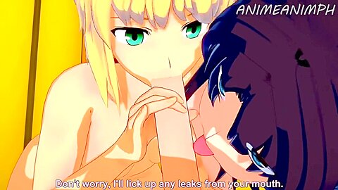 Fate Stay Night – Saber And Rin Tohsaka
