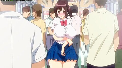 Hentai Busty teens 18+ In Uniform Getting Fucked In Public