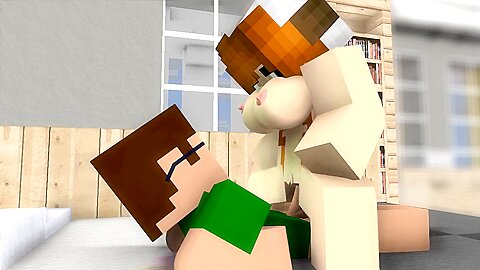 Horny And Busty Minecraft 3d Hottie Riding Big Cock
