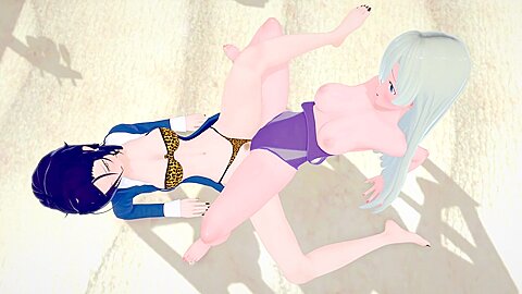 Lesbian)(seven Deadly Sins) Merlin X Elizabeth Liones