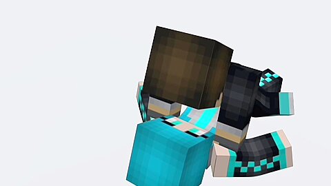 Minecraft Blue Boy X Blue Girl