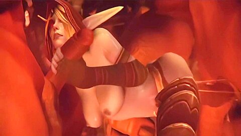 Orcs Fuck A Beautiful Elf Girl! Animated Orgy World Of Warcraft