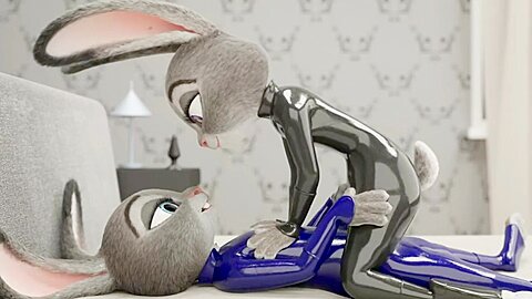 Sexy Bunnies In Latex Fuck In The Pose Of A Rider