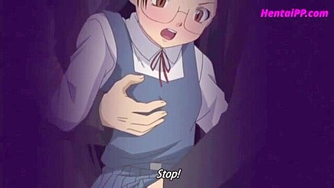 She is being creampied by the doctor while having a hallucination of her anus being penetrated and being creampied.