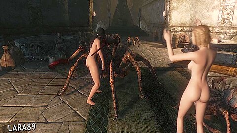 (skyrim) Animal Mansion – 11: Spider Orgy