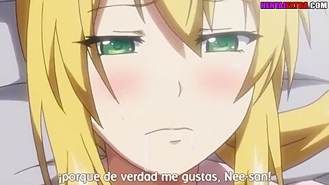 Sweet Pigtailed Anime Blonde Makes Her Stepbrother Cum
