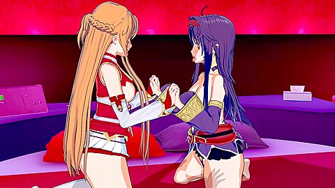 Sword Art Online – Asuna X Yuuki Threesome