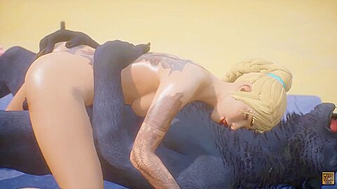 Wild Life – Cute Blonde With Werewolf