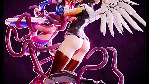 3d Tentacles Penetrate Deep Into Girls And Mercy