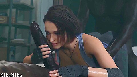 Bbc Rips Jill Valentines Pussy In Resident Evil Porn