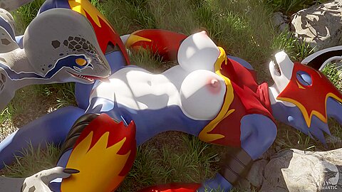 Blue X Flamedramon (furromantic) 120fps