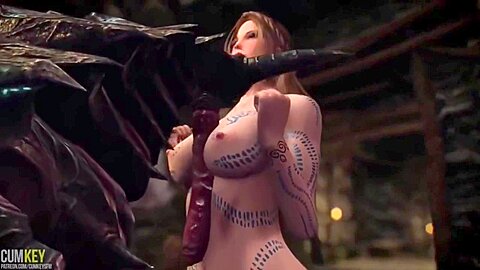 Busty Elf Dari Breeds With Monster