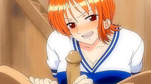 Cat Burglar Nami Indulging Herself With A Man Meat Snack