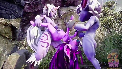 Funatari Anime Creatures Fucking In A Threesome
