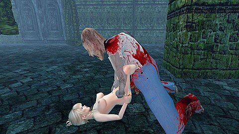 Human Female And Zombie