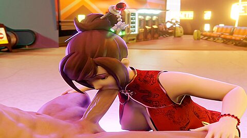 Mei Blowjob In Airport