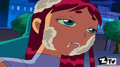 Only Starfire And Raven Can Take Cartoon Tentacle Cum