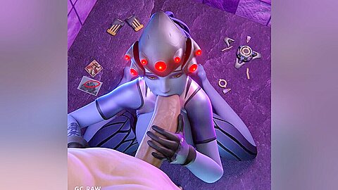 Widowmaker Deepthroating In A