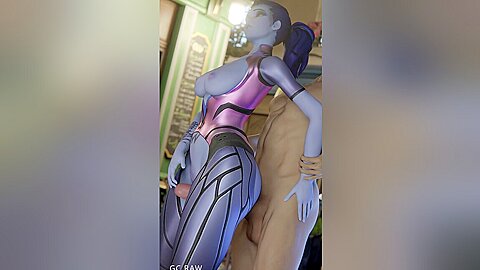 Widowmaker Obediently Stands At Dinner